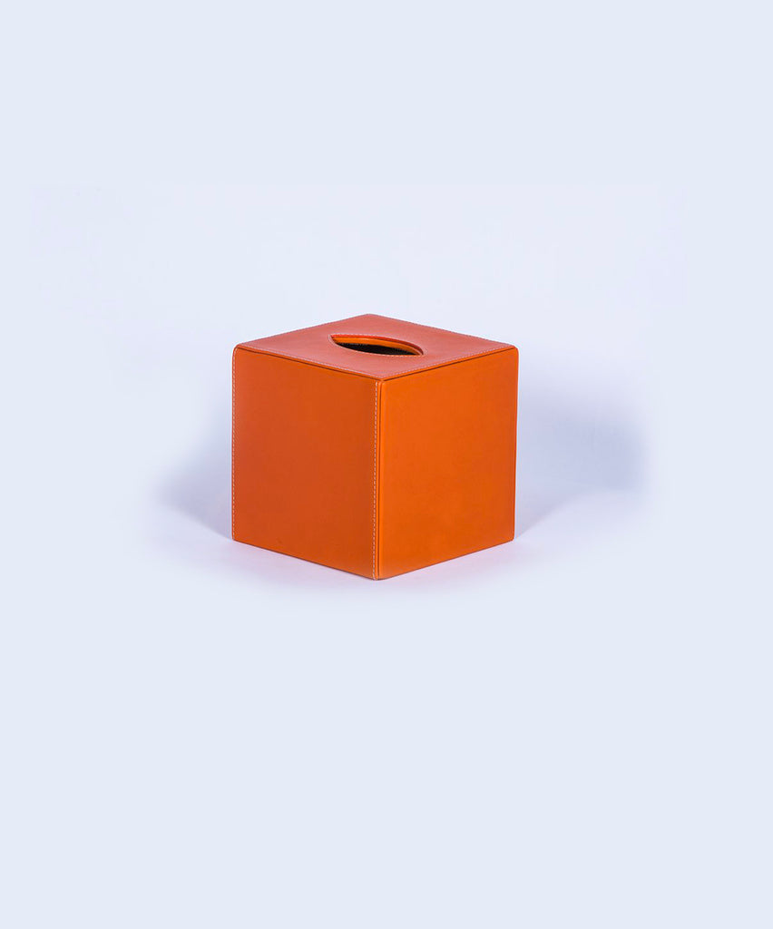 Boîte à mouchoirs orange
