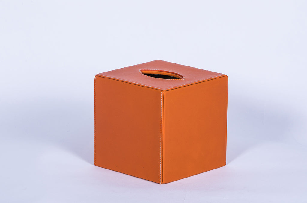 Mocha-coloured tissue box