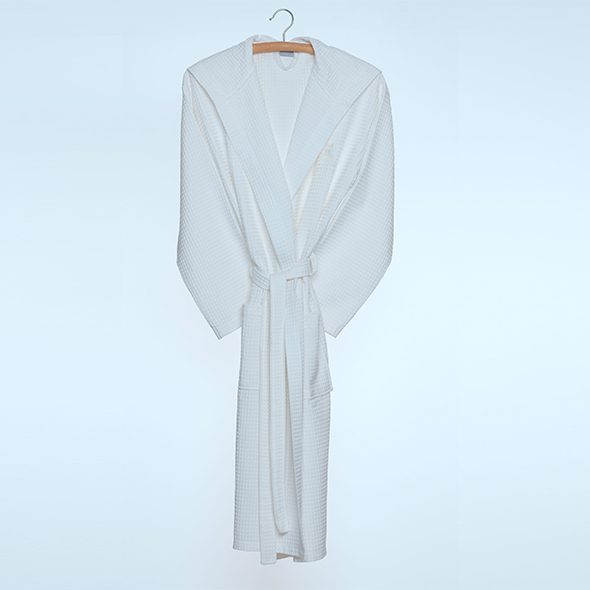 Honeycomb kimono bathrobe