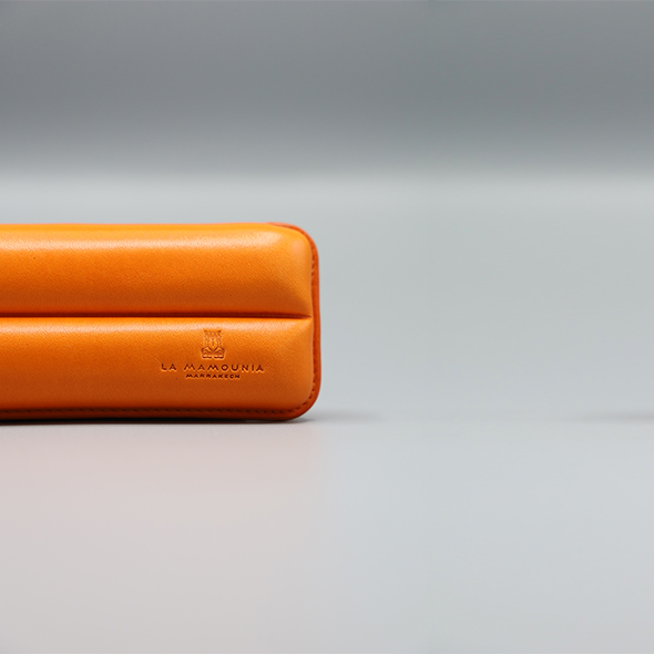 Etui à  cigare en cuir