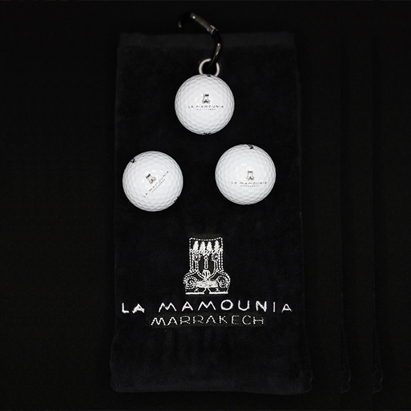 Black ball wiper with Mamounia logo